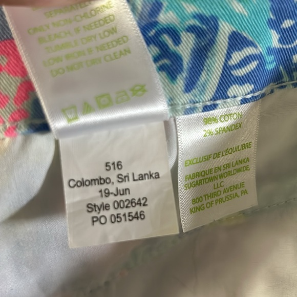 Euc Lilly Pulitzer shorts 16 mermaid - Picture 4 of 4